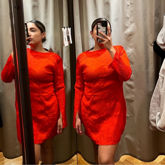 & Other Stories Textured Mini Dress - Picture 2 of 2